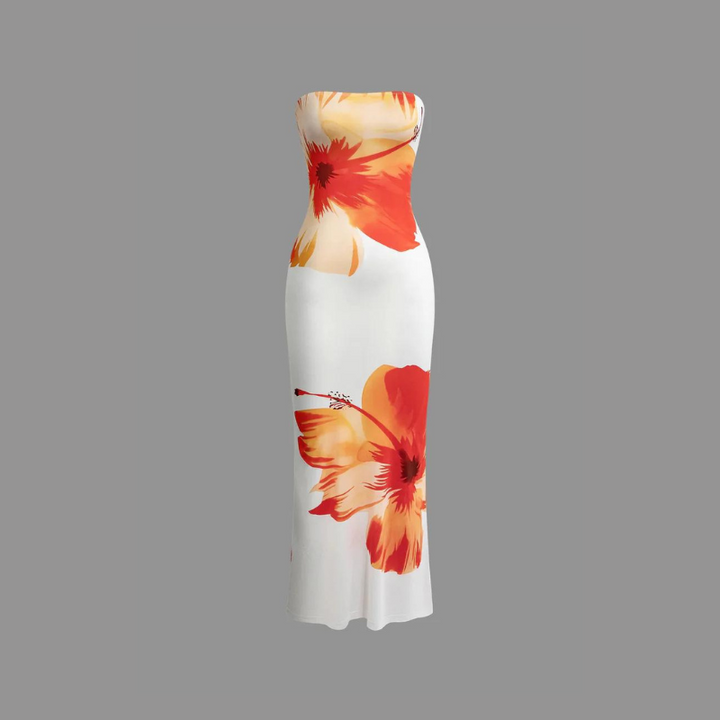 Aluro Strapless Printed Bodycon