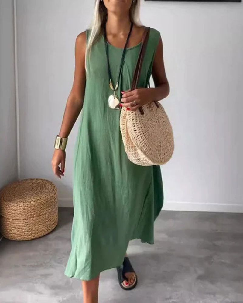 BLOME - Sleeveless boho midi dress