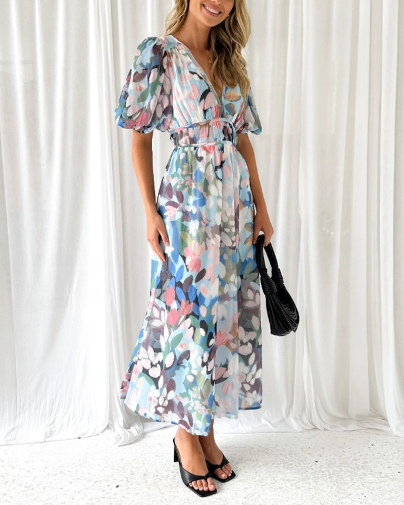 Maya | Elegant floral dress