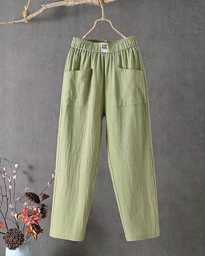 OLIVIA - Linen blend Trousers