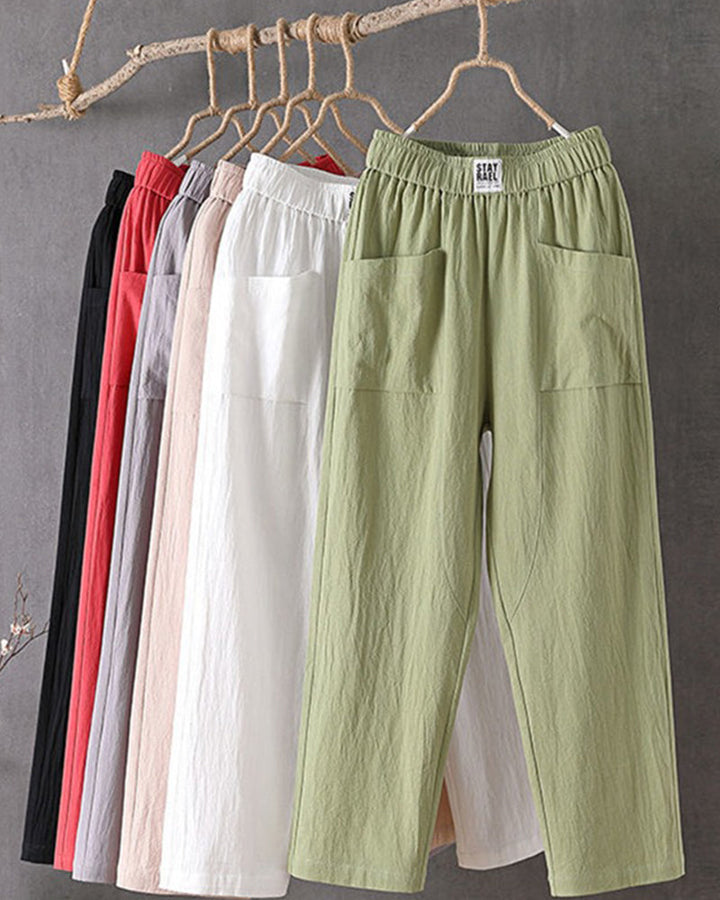 OLIVIA - Linen blend Trousers