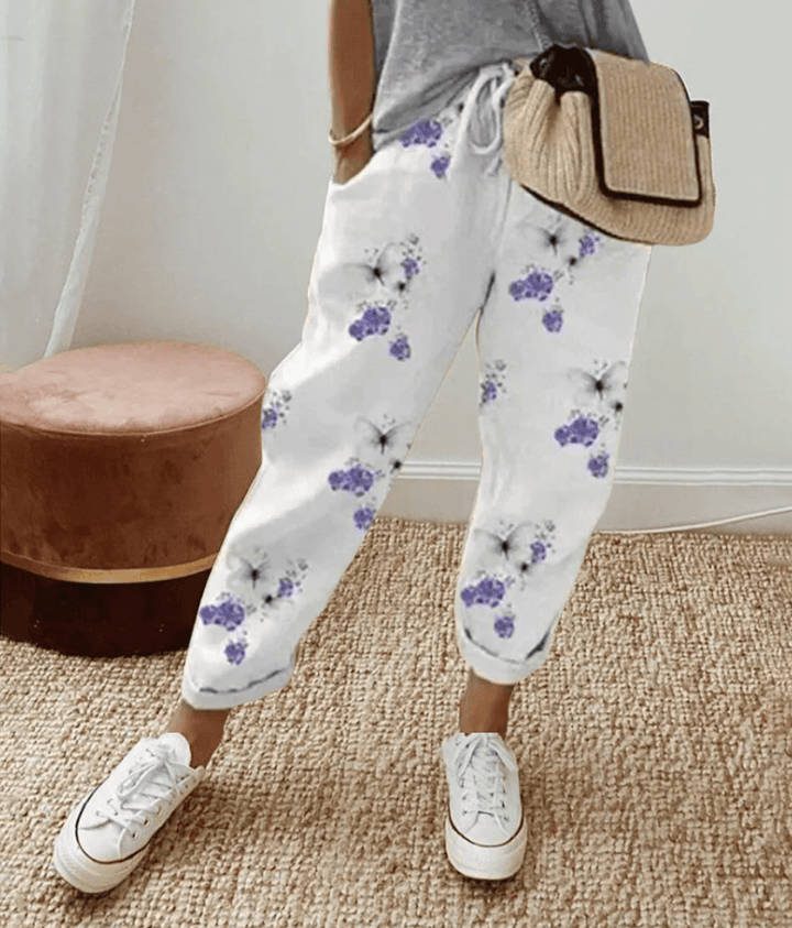 Ella™ Elegant cotton-linen pants