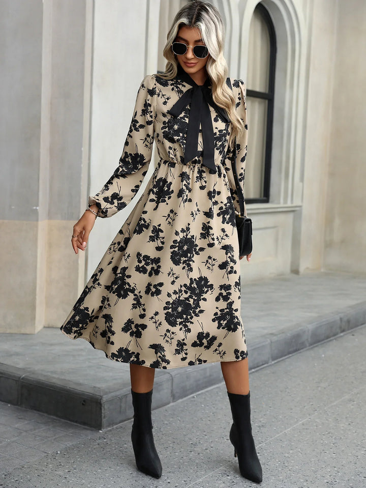 Saint™ Bow-Tie Print Dress