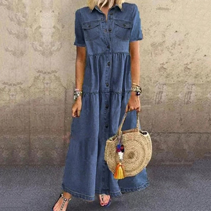 VERONICA™ - STYLISH SLIMMING DENIM DRESS