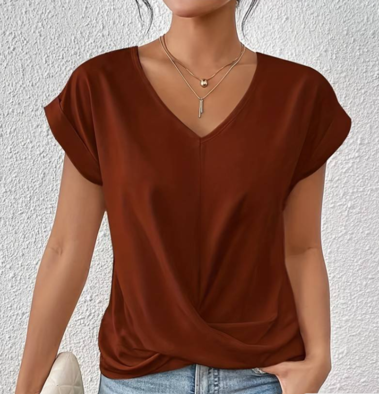 Maria | V-Neck Belly Covering Top