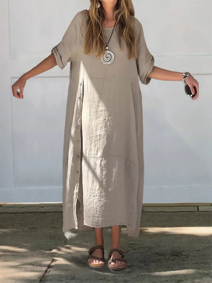 Julie Linen Cotton Dress