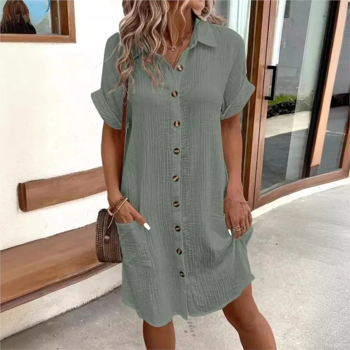 Leonie Summer Dress with Collar