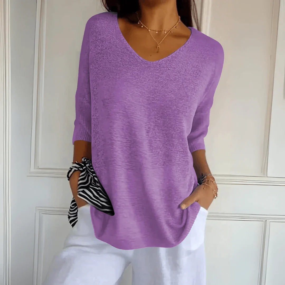 Loraine - Elegant Knitted Shirt